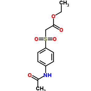 2-(4-乙酰氨基苯基)磺酰基乙酸乙酯结构式_88881-74-7结构式