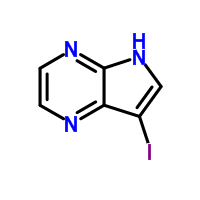 7-碘-5H-吡咯并[2,3-b]吡嗪结构式_889451-26-7结构式