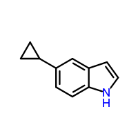 5-环丙基-1H-吲哚结构式_893739-92-9结构式