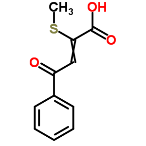 2-Butenoic acid,2-(methylthio)-4-oxo-4-phenyl- Structure,89636-06-6Structure