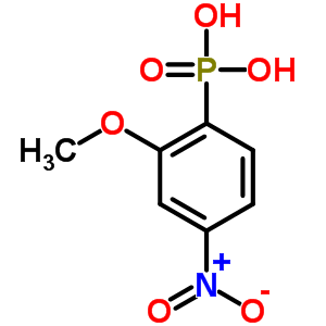 (2-甲氧基-4-硝基-苯基)磷酸结构式_89693-67-4结构式