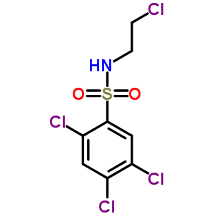 2,4,5-三氯-n-(2-氯乙基)-苯磺酰胺结构式_89939-01-5结构式