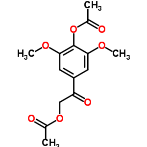 2-(乙酰基氧基)-1-[4-(乙酰基氧基)-3,5-二甲氧基苯基]-乙酮结构式_90426-23-6结构式