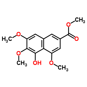 5-羟基-4,6,7-三甲氧基-2-萘羧酸甲酯结构式_90539-45-0结构式