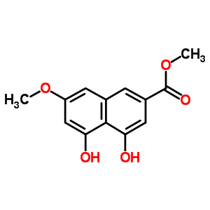 4,5-二羟基-7-甲氧基-2-萘羧酸甲酯结构式_90539-46-1结构式