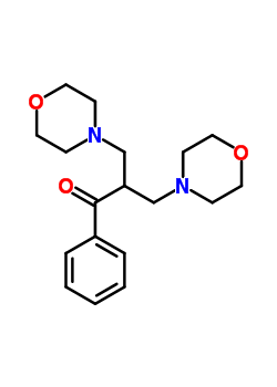 3-吗啉-4-基-2-(吗啉-4-甲基)-1-苯基-丙烷-1-酮结构式_90548-72-4结构式