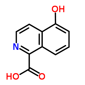 5-羟基-1-异喹啉羧酸结构式_90800-37-6结构式