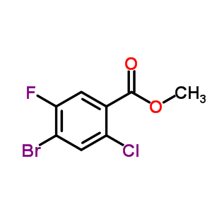 4-溴-2-氯-5-氟苯甲酸甲酯结构式_908248-32-8结构式