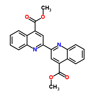 2-(4-甲氧基羰基喹啉-2-基)喹啉-4-羧酸甲酯结构式_910-78-1结构式