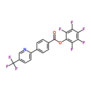 4-[5-(三氟甲基)吡啶-2-基]苯甲酸五氟苯酯结构式_910036-89-4结构式