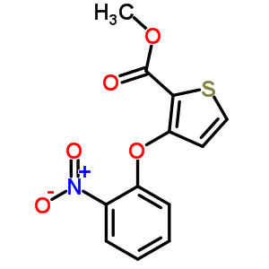 3-(2-硝基苯氧基)-2-噻吩羧酸甲酯结构式_91041-18-8结构式