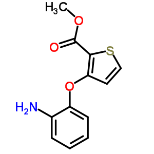 3-(2-氨基苯氧基)-2-噻吩羧酸甲酯结构式_91041-21-3结构式