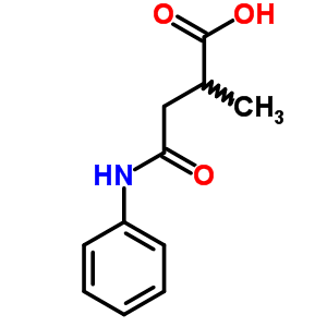 2-甲基-4-氧代-4-(苯基氨基)-丁酸结构式_91133-68-5结构式