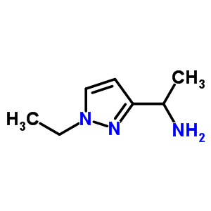 1-(1-乙基-1H-吡唑-3-基)乙胺结构式_911788-34-6结构式