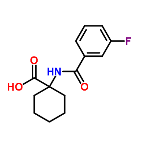 1-(3-氟-苯甲酰基氨基)-环己烷羧酸结构式_912771-16-5结构式