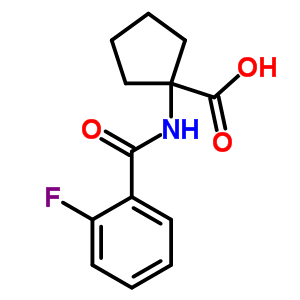 1-(2-氟苯甲酰基氨基)-环戊烷羧酸结构式_912771-20-1结构式