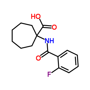 1-(2-氟苯甲酰基氨基)-环庚烷羧酸结构式_912771-26-7结构式