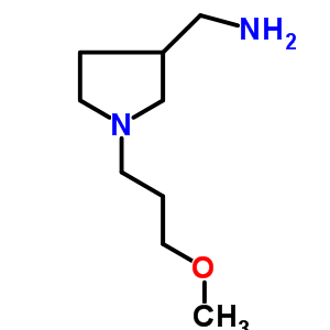 [1-(3-甲氧基丙基)-3-吡咯烷]甲胺结构式_914202-87-2结构式