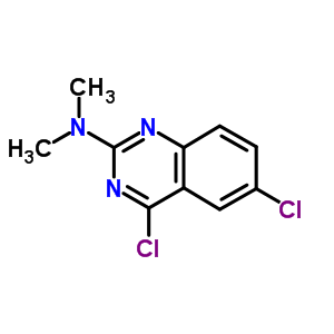 4,6-二氯-N,N-二甲基-喹唑啉-2-胺结构式_91539-84-3结构式