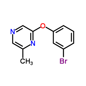 2-(3-溴苯氧基)-6-甲基吡嗪结构式_915707-60-7结构式