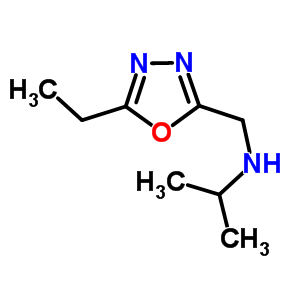 N-[(5-乙基-1,3,4-噁二唑-2-基)甲基]-N-异丙胺结构式_915920-02-4结构式