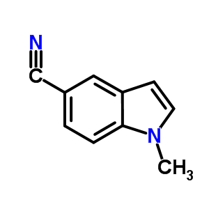 1-甲基-1H-吲哚-5-甲腈结构式_91634-11-6结构式