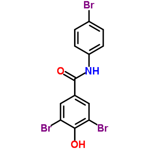 3,5-二溴-N-(4-溴苯基)-4-羟基-苯甲酰胺结构式_91692-67-0结构式
