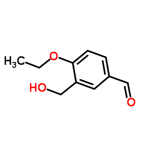4-乙氧基-3-羟基甲基-苯甲醛结构式_917746-81-7结构式