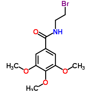 N-(beta-溴乙基)-3,4,5-三甲氧基苯甲酰胺结构式_91802-17-4结构式