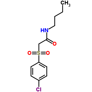 N-丁基-2-(4-氯苯基)磺酰基-乙酰胺结构式_91803-04-2结构式