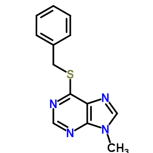 9-甲基-6-[(苯基甲基)硫代]-9H-嘌呤结构式_91803-89-3结构式