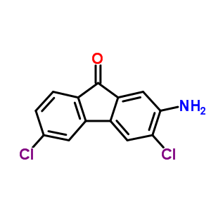 2-氨基-3,6-二氯-9H-芴-9-酮结构式_91821-95-3结构式