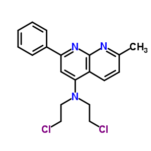 N,N-双(2-氯乙基)-7-甲基-2-苯基-1,8-萘啶-4-胺结构式_91860-18-3结构式