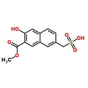 3-羟基-7-(硫甲基)-2-萘羧酸 2-甲酯结构式_91903-84-3结构式