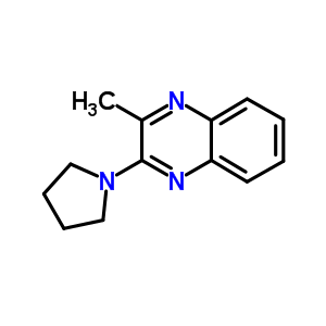 3-甲基-2-吡咯烷-1-基-喹噁啉结构式_91959-07-8结构式