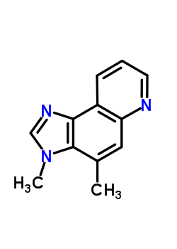 (9ci)-3,4-二甲基-3H-咪唑并[4,5-f]喹啉结构式_92130-56-8结构式