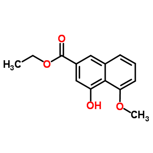 4-羟基-5-甲氧基-2-萘羧酸乙酯结构式_92191-07-6结构式