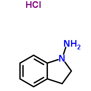 吲哚啉-1-胺盐酸盐结构式_92259-86-4结构式