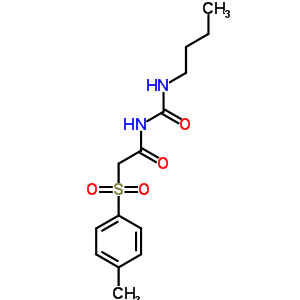 N-(丁基氨基甲酰)-2-(4-甲基苯基)磺酰基-乙酰胺结构式_92375-21-8结构式