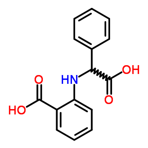 a-[(2-羧基苯基)氨基]-苯乙酸结构式_92553-92-9结构式