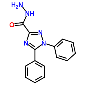 1,5-二苯基-1H-[1,2,4]噻唑-3-羧酸肼结构式_92555-70-9结构式