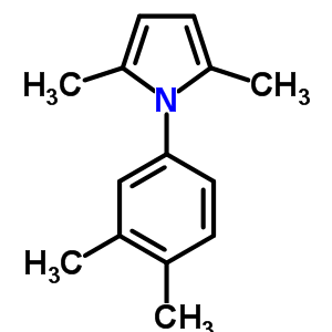 1-(3,4-二甲基苯基)-2,5-二甲基-1H-吡咯结构式_92596-42-4结构式