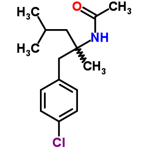 N-[1-(4-氯苯基)-2,4-二甲基-五n-2-基]乙酰胺结构式_92698-15-2结构式
