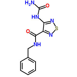 N-苄基-4-(氨基甲酰氨基)-1,2,5-噻二唑-3-羧酰胺结构式_92847-01-3结构式