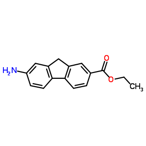 7-氨基-9h-芴-2-羧酸乙酯结构式_92962-99-7结构式