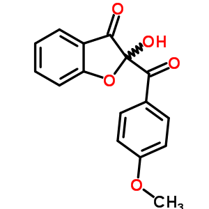 2-羟基-2-(4-甲氧基苯甲酰基)-3(2H)-苯并呋喃酮结构式_92965-21-4结构式 2-羟基-2-(4-甲氧基苯甲酰基)-3(2H)-苯并呋喃酮结构式_92965-21-4结构式