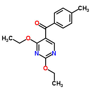 (2,4-二乙氧基嘧啶-5-基)-(4-甲基苯基)甲酮结构式_93019-73-9结构式