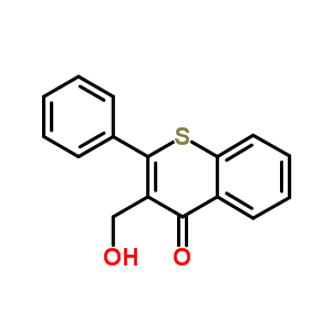 3-(羟基甲基)-2-苯基-4H-1-苯并硫代吡喃-4-酮结构式_93367-37-4结构式
