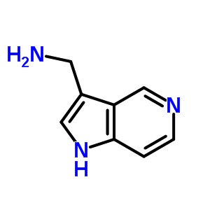 1H-吡咯并[3,2-c]吡啶-3-甲胺结构式_933743-55-6结构式