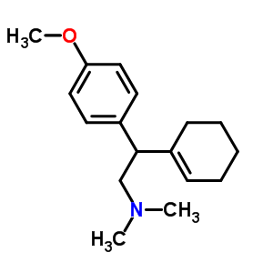 2-(1-环己烯-1-基)-2-(4-甲氧基苯基)-N,N-二甲基乙胺结构式_93413-57-1结构式